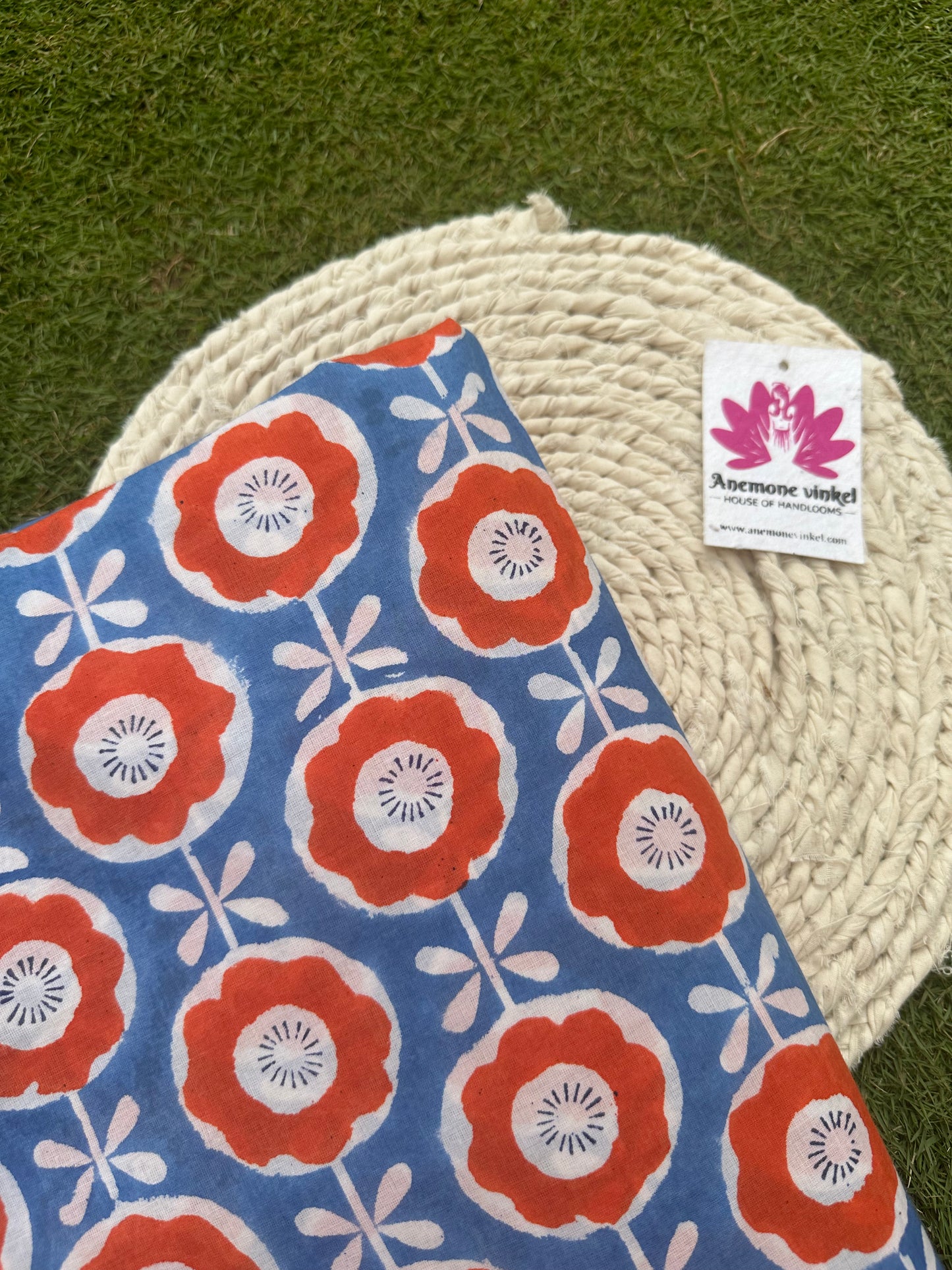 Summer Daisies - Sanganeri Fabric