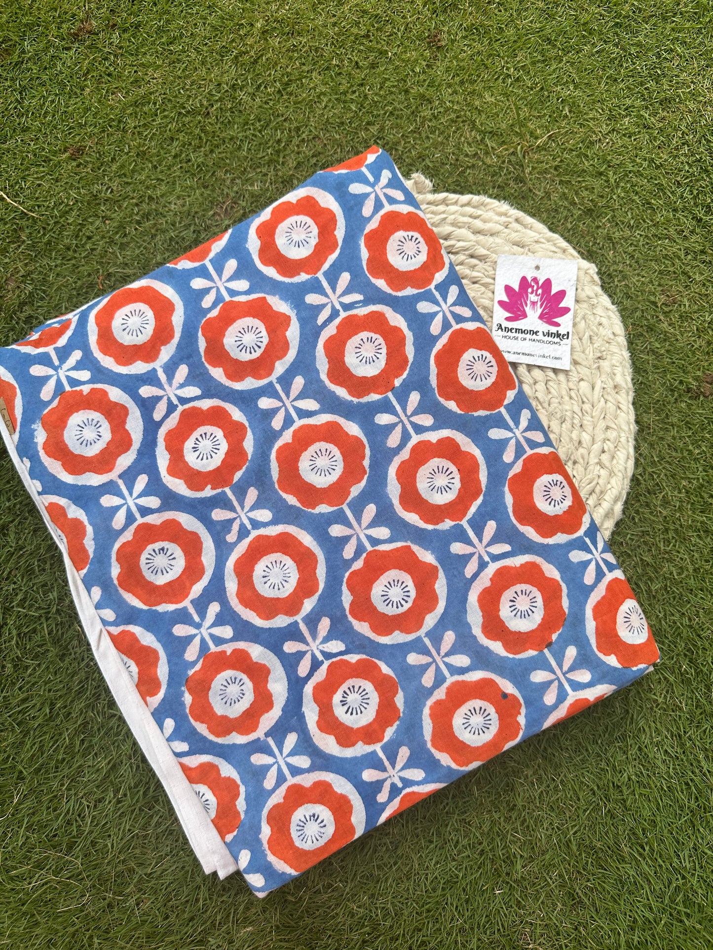 Summer Daisies - Sanganeri Fabric