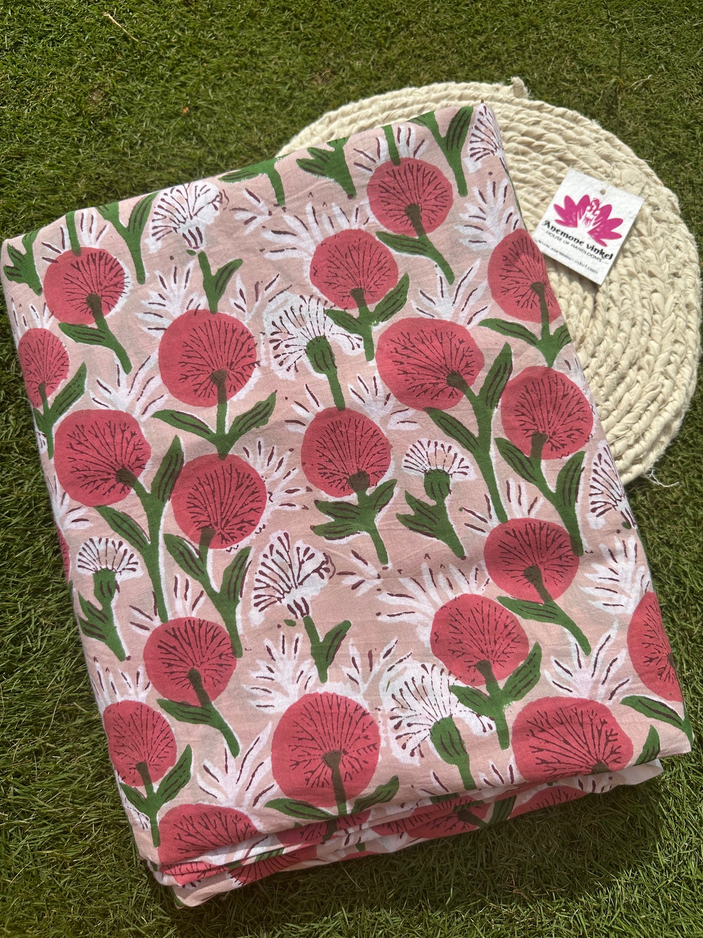 Bouquet of Roses - Sanganeri Fabric