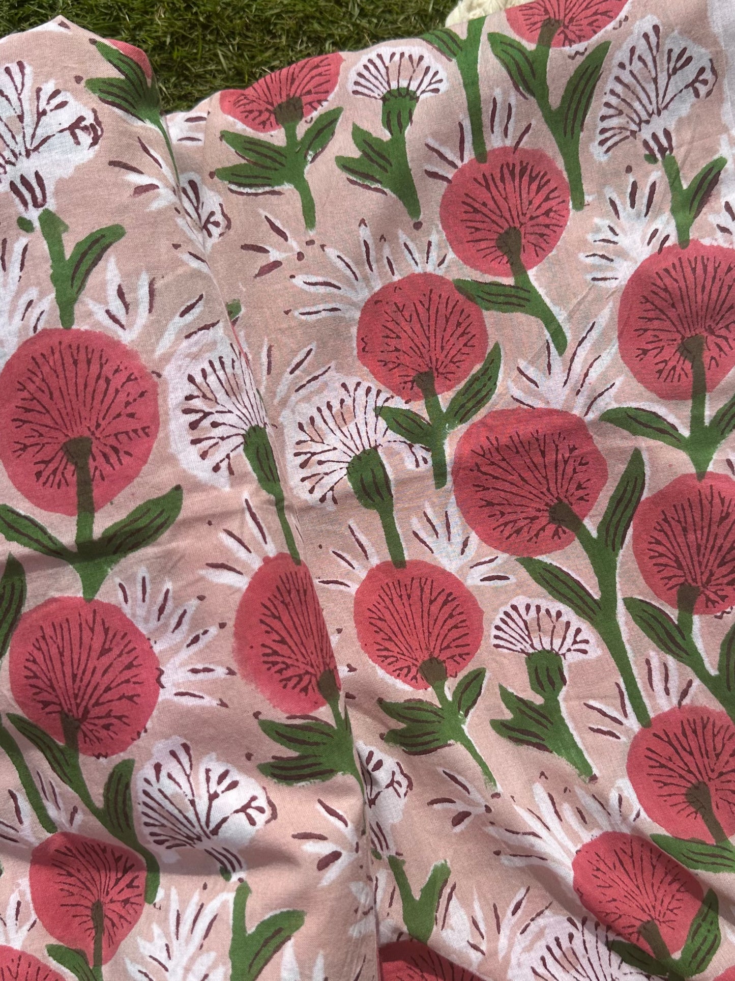 Bouquet of Roses - Sanganeri Fabric