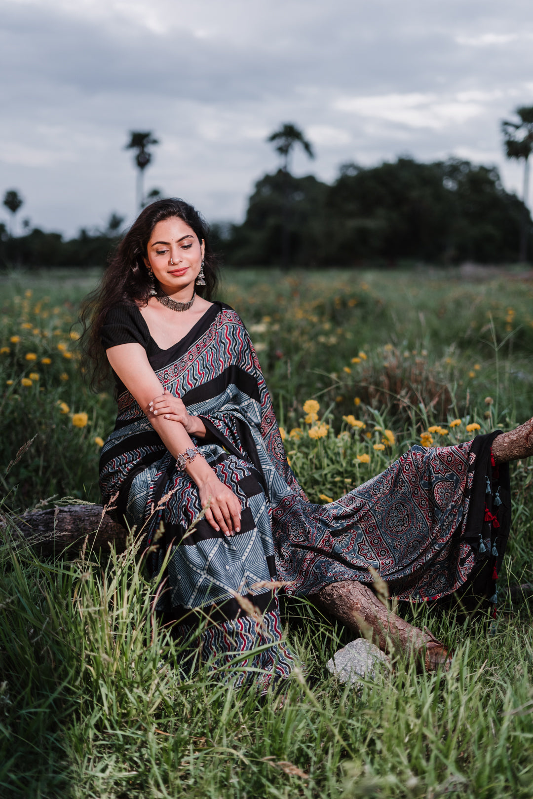 Angel- Ajrakh Sarees