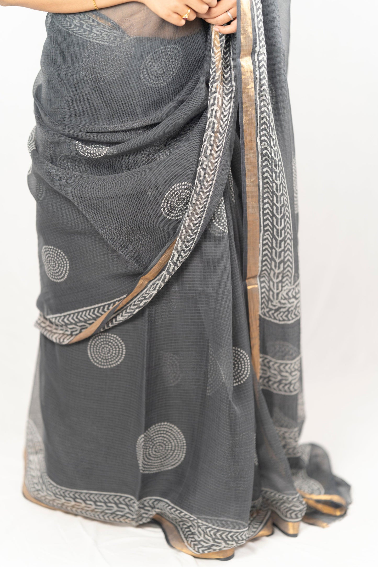 Ash- Kota Doria cotton - Anemone Vinkel