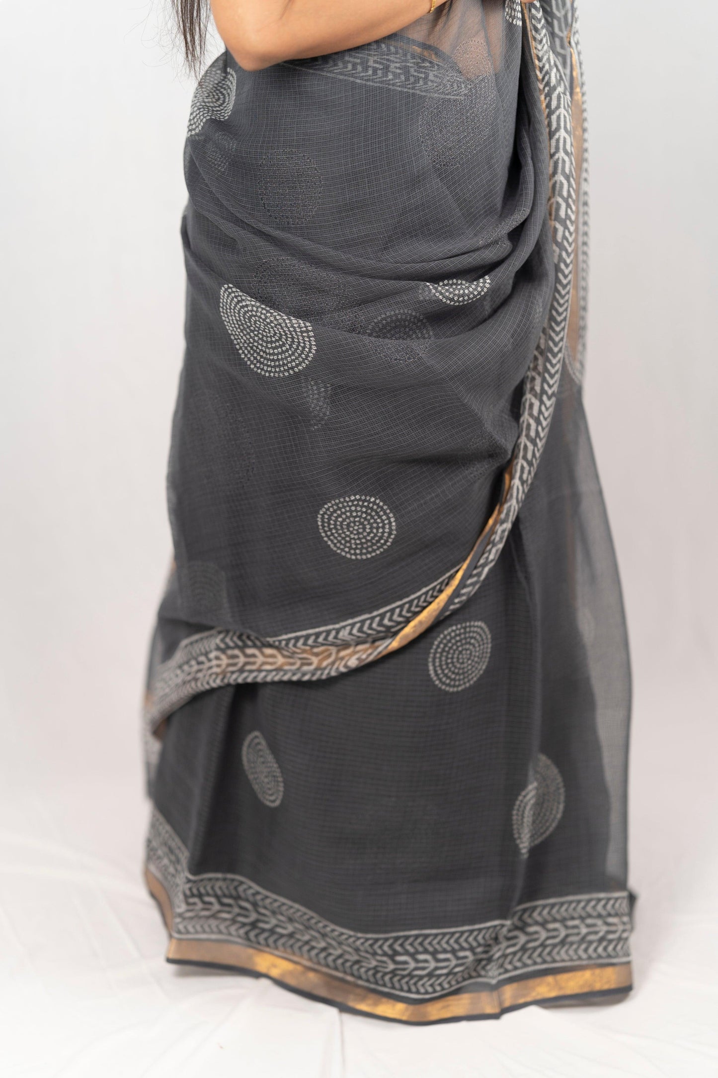 Ash- Kota Doria cotton - Anemone Vinkel