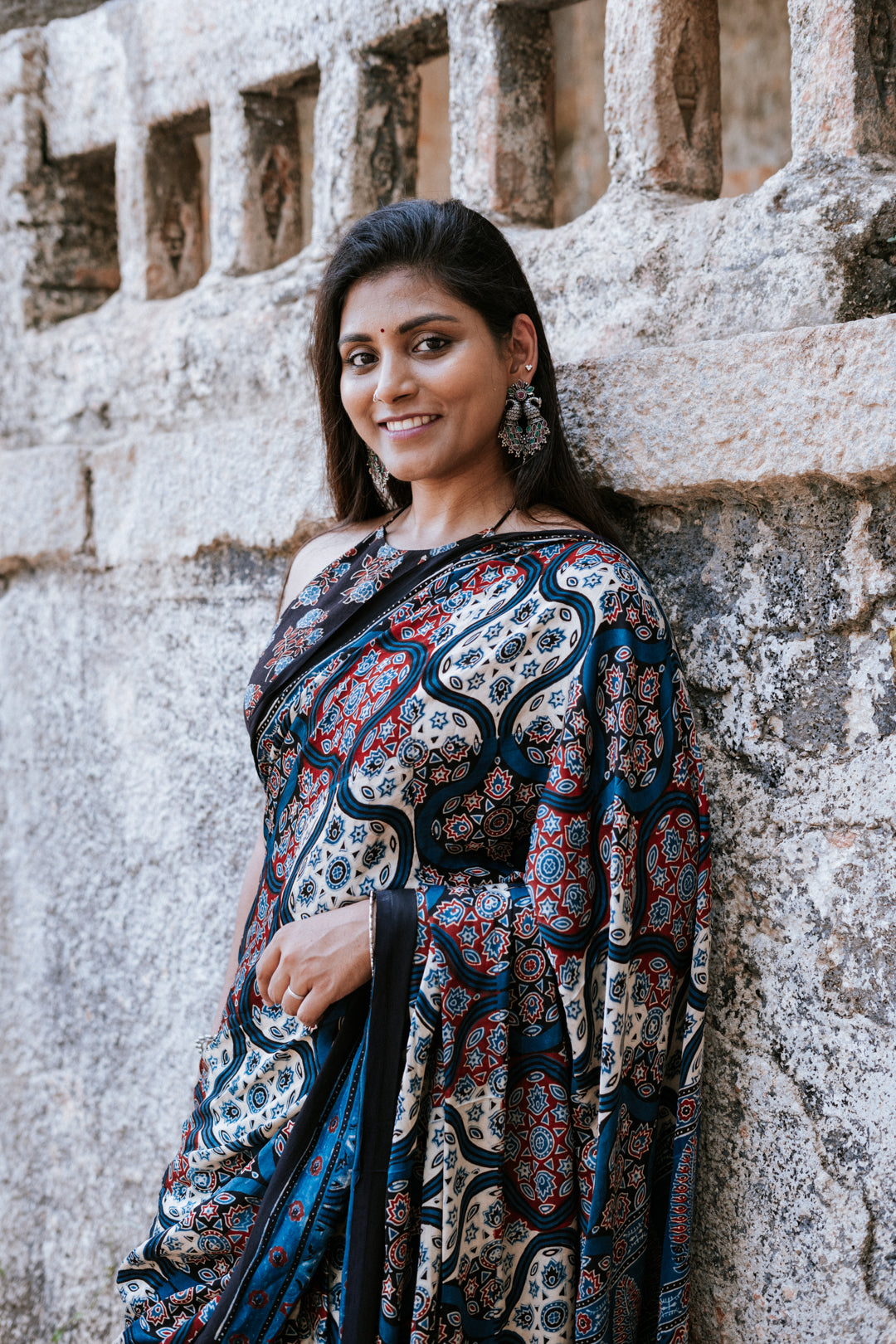 Ajrakh Sarees : Where Traditional Prints meet Modern Hues