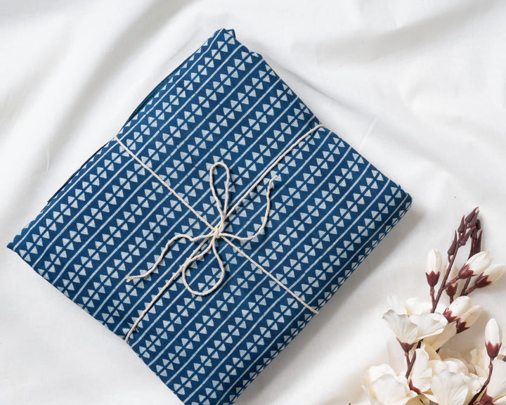 Trinity | Dabu Hand Block Printed Cotton Fabric