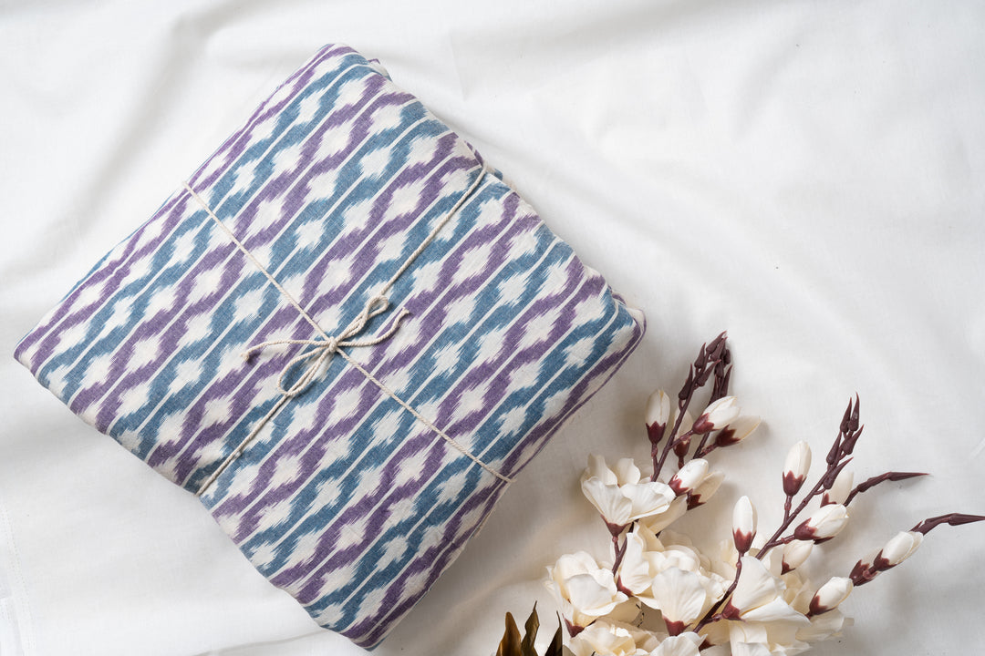 Aurora - 100% pure cotton ikkat fabric