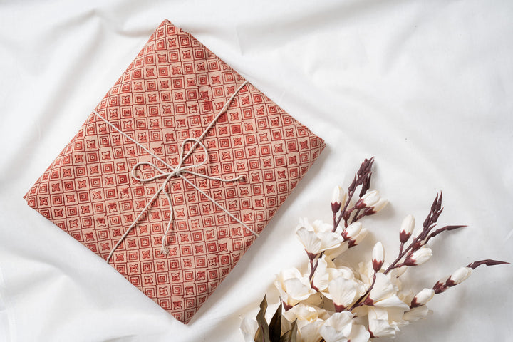 Ruby | Kalamkari Handblock Printed cotton Fabric