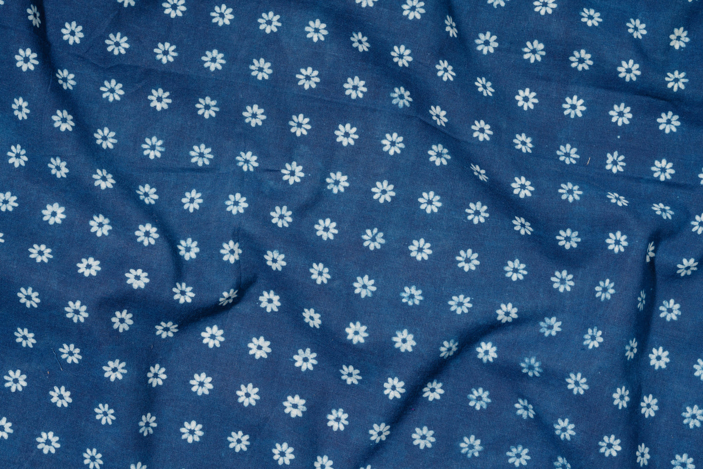 
                  
                    Plumbago - Indigo Dabu Hand Block Printed Cotton Fabric
                  
                