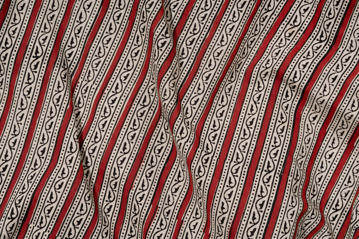 Garnet | Handblock Printed cotton Fabric
