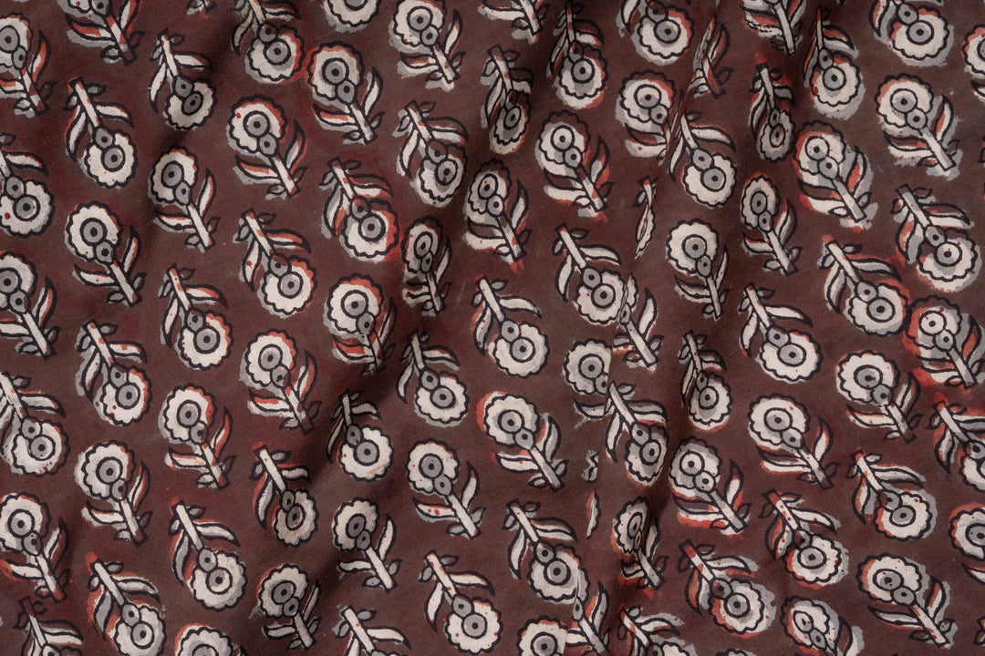 Espresso | Jahota Handblock Printed cotton Fabric