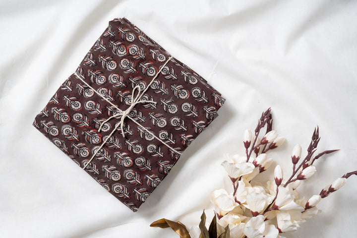 Espresso | Jahota Handblock Printed cotton Fabric