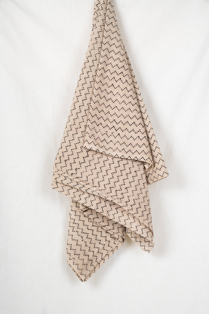 Beigette | Kalamkari Handblock Printed cotton Fabric