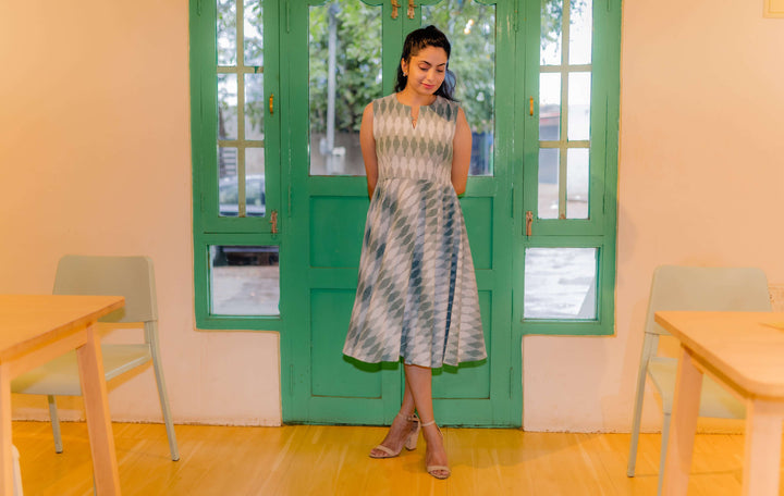 Shades of Grey- Ikkat Dresses