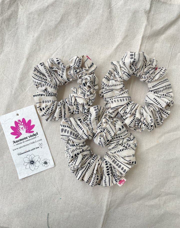 Black Diamond Scrunchie-Pack Of 3