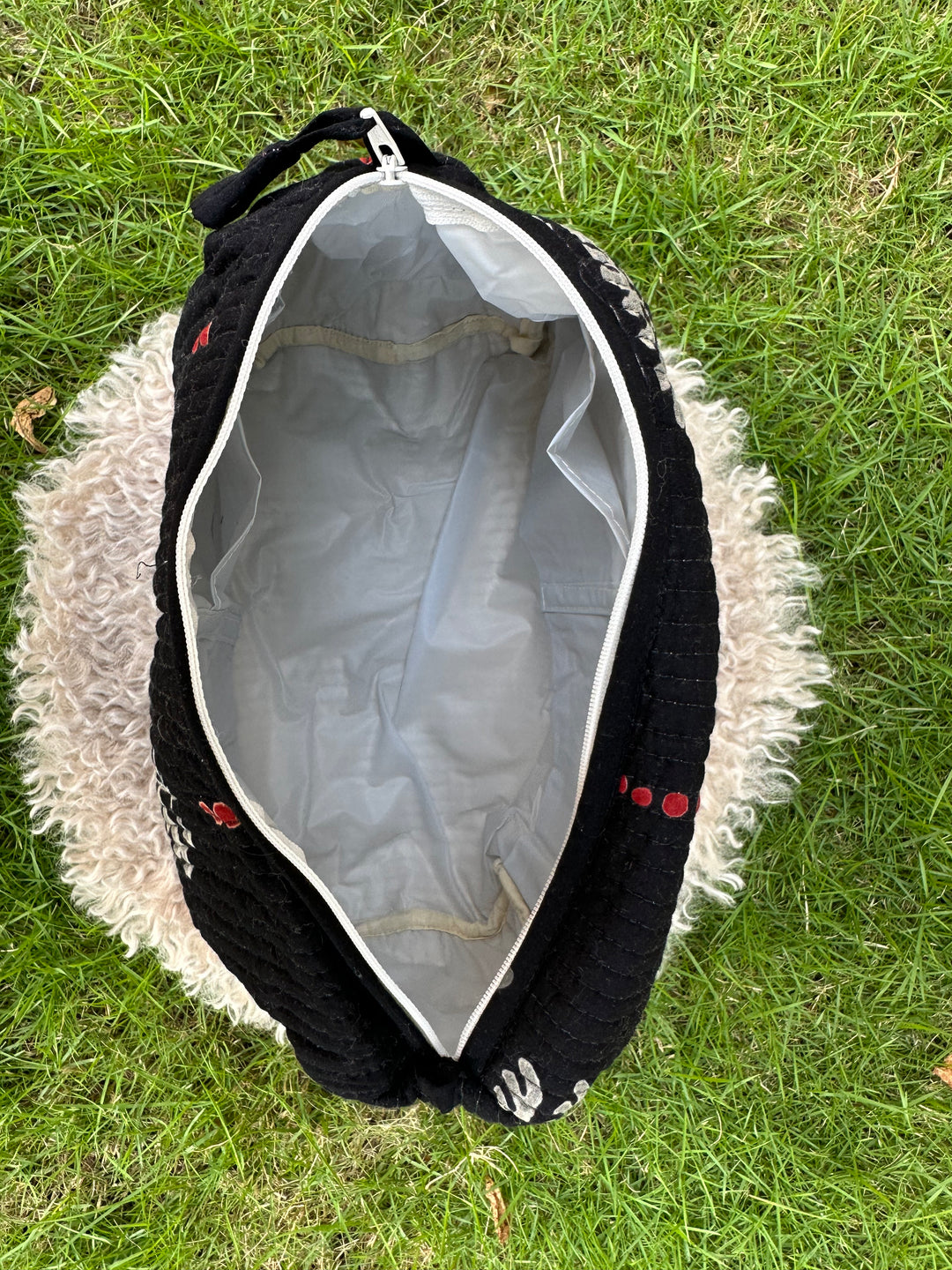 Darkness - Sanganeri Print Pouch