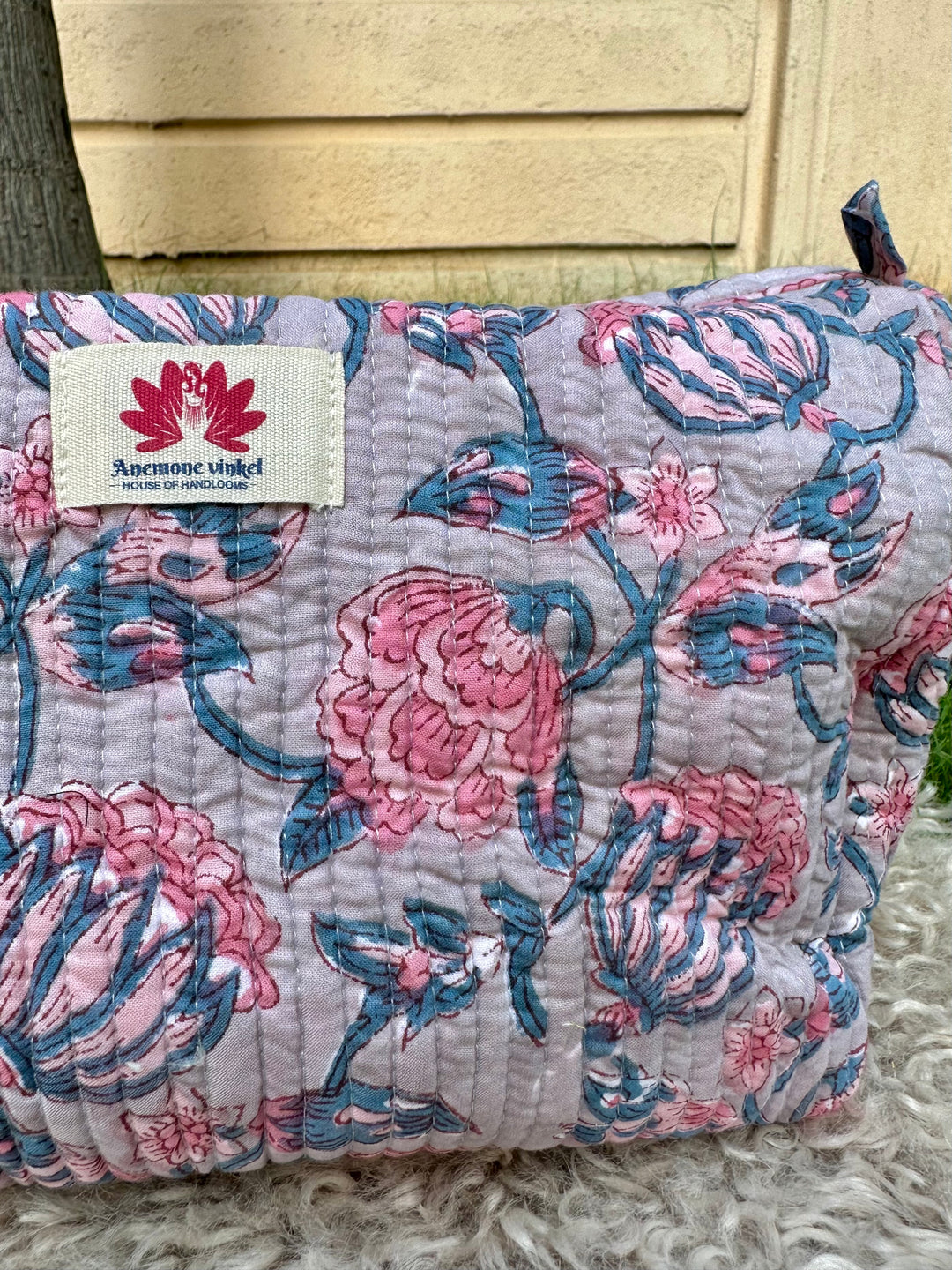 Evening Skies - Sanganeri Print Pouch