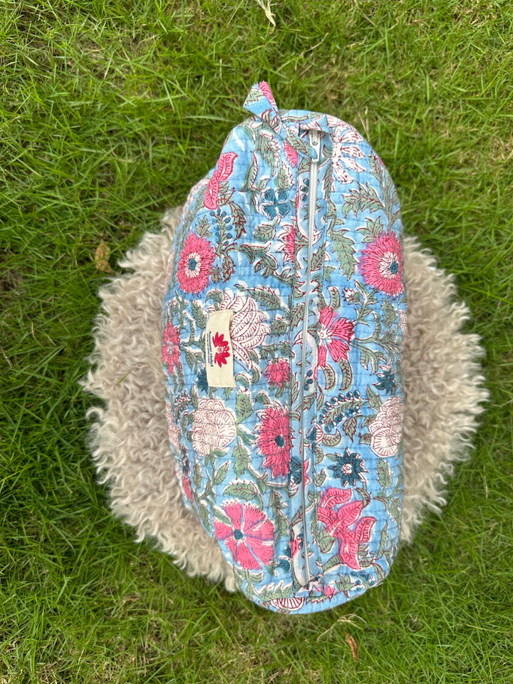 Leher - Sanganeri Print Pouch