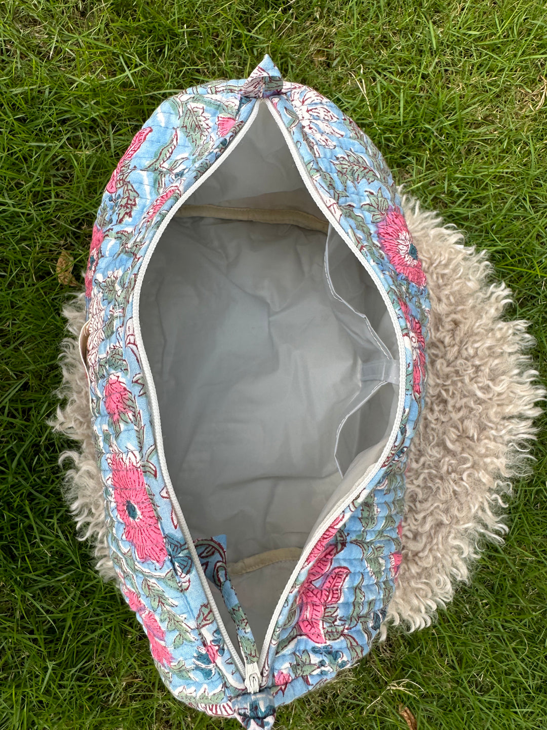 Leher - Sanganeri Print Pouch