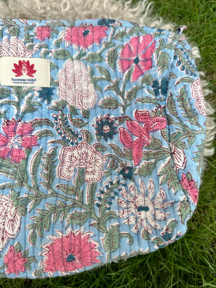 Leher - Sanganeri Print Pouch