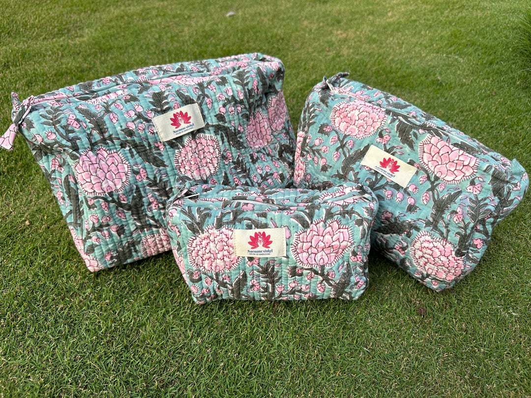 Suhaani - Sanganeri Print Pouch