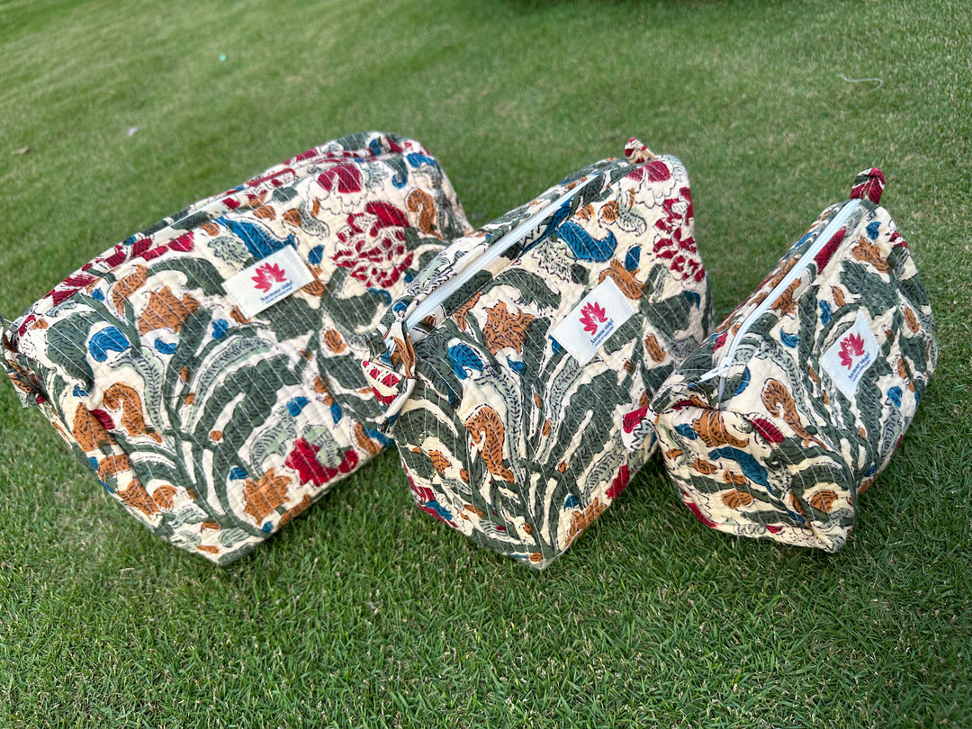 Dil Garden Garden Hogaya - Sanganeri Print Pouch