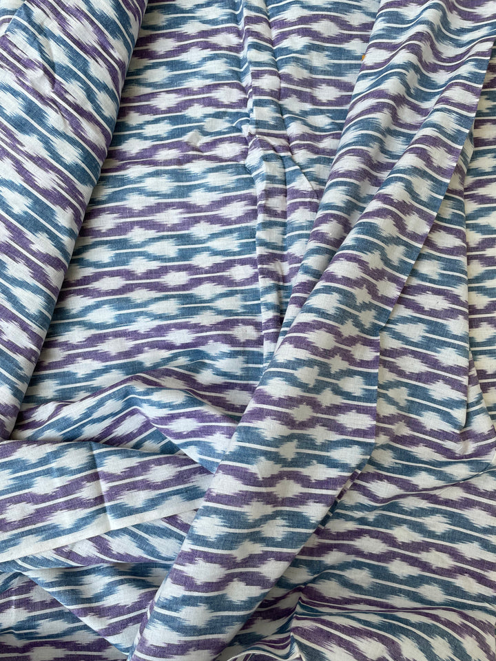 Aurora - 100% pure cotton ikkat fabric