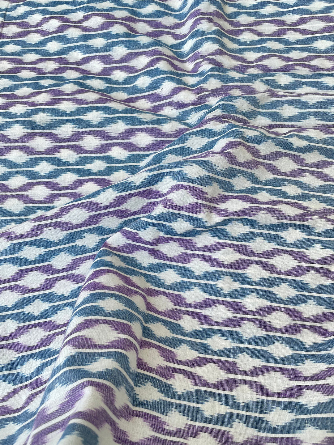 Aurora - 100% pure cotton ikkat fabric