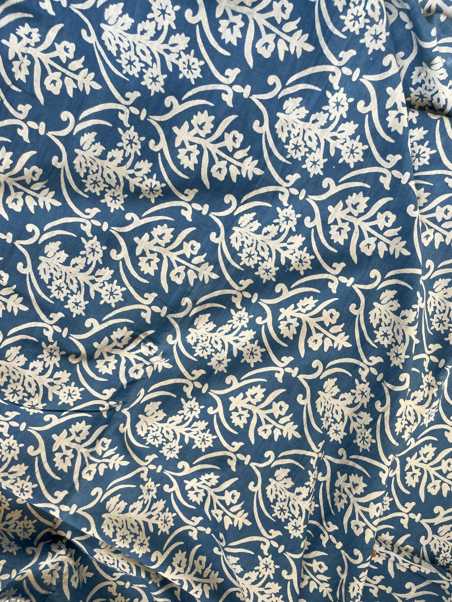 
                  
                    Fields of blue bliss - Indigo Dabu Hand Block Printed Cotton Fabric
                  
                