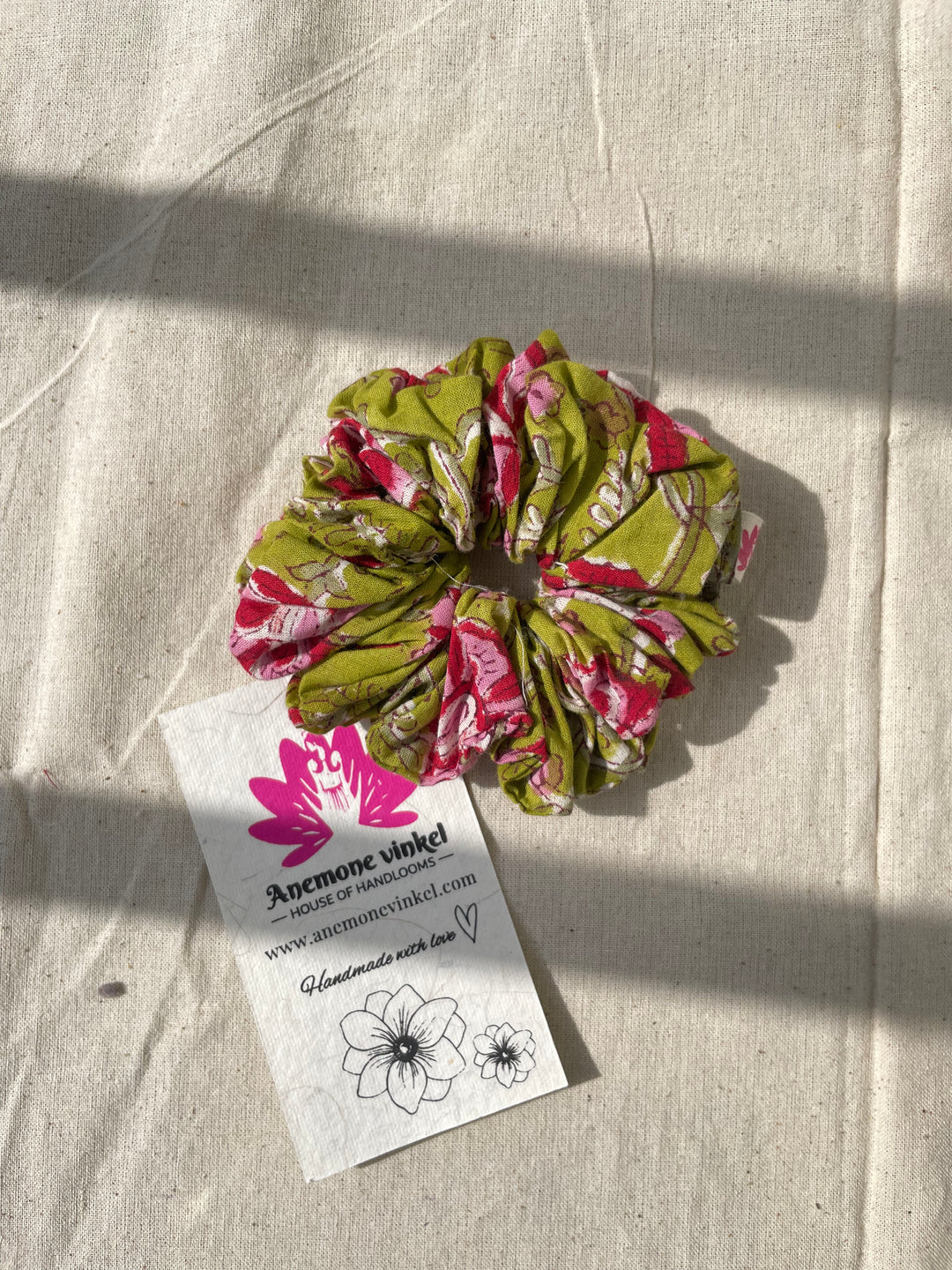 Olive Scrunchie-Pack Of 3