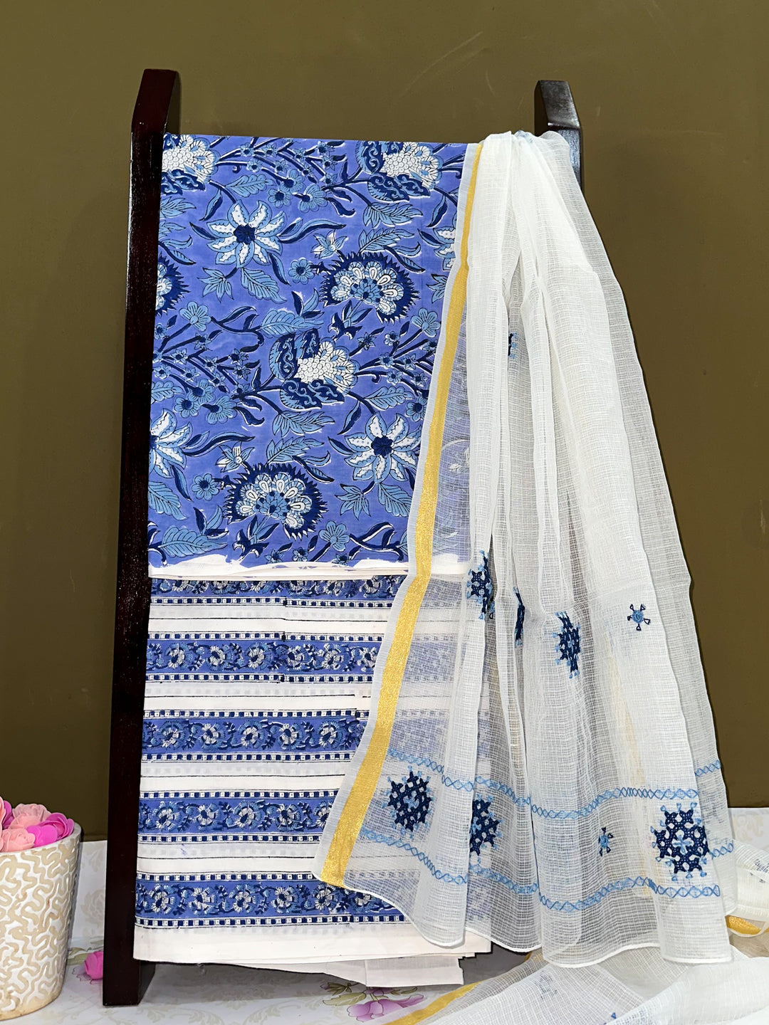 suit sets, handloom cotton suits for women