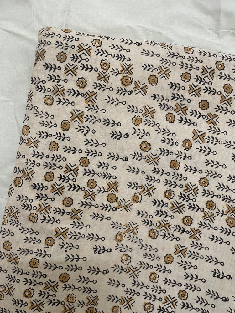 
                  
                    Himawari-Kalamkari Handblock Printed cotton Fabric
                  
                