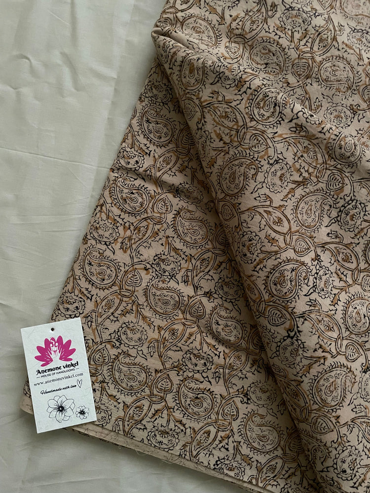 
                  
                    Chario-Kalamkari Handblock Printed cotton Fabric
                  
                