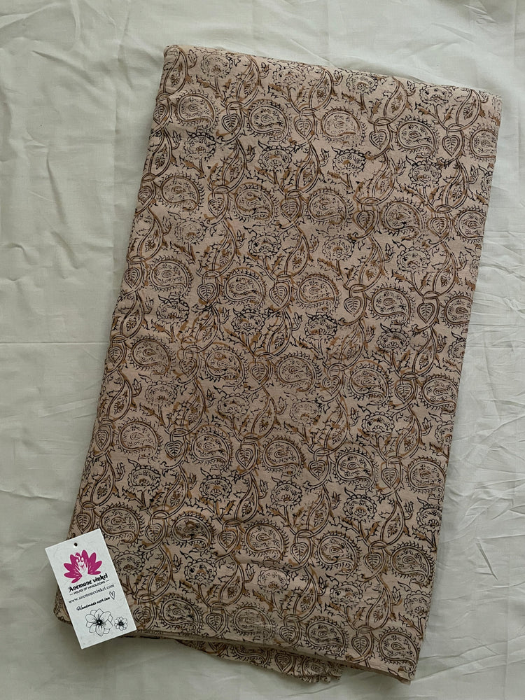 
                  
                    Chario-Kalamkari Handblock Printed cotton Fabric
                  
                