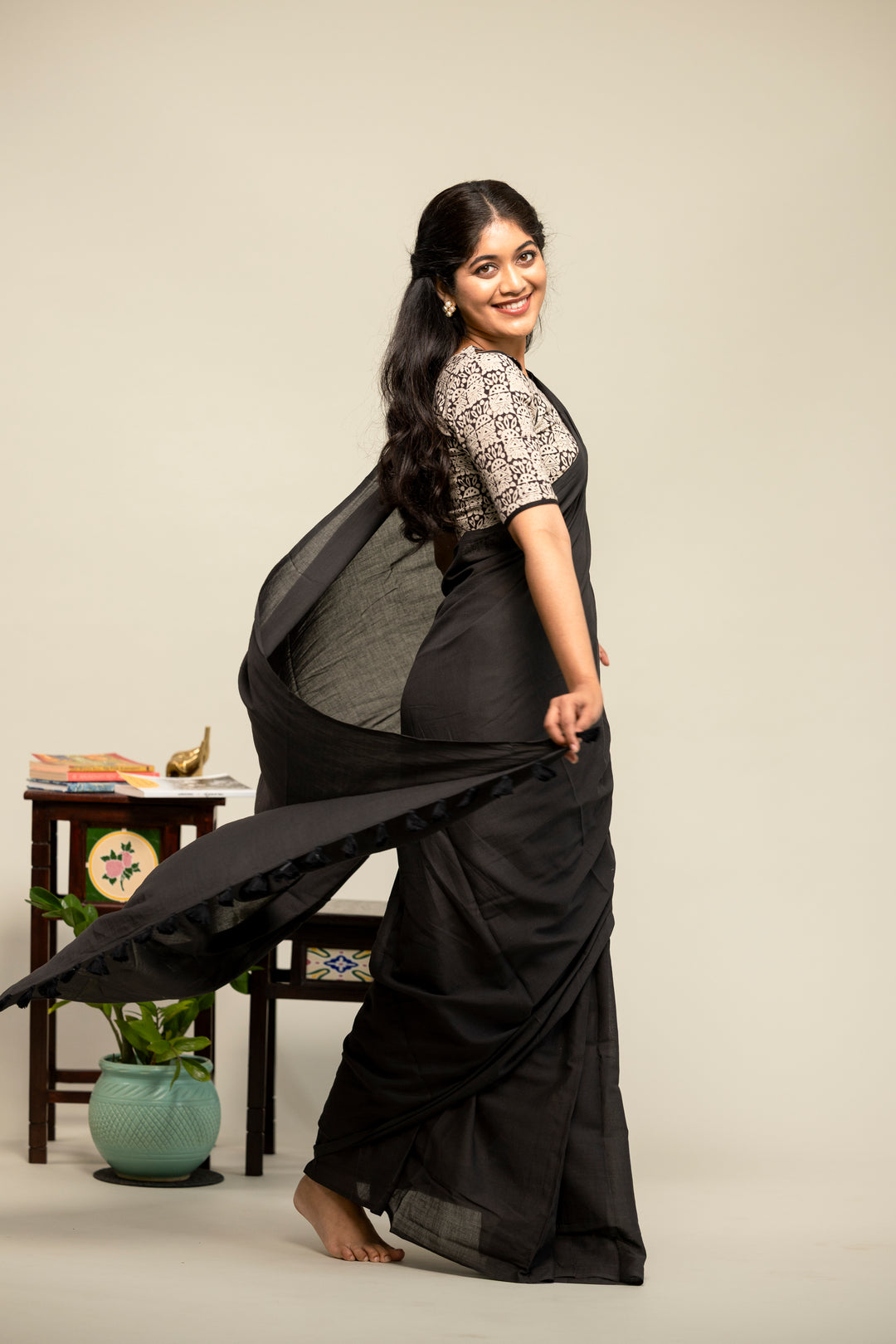 Rājasī | Mulmul Cotton Saree