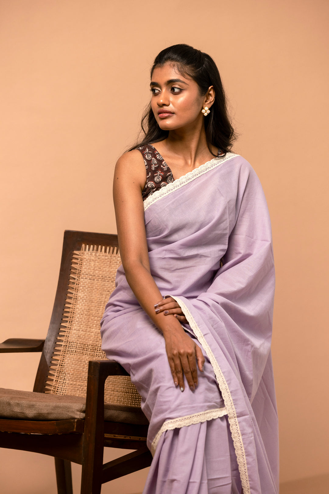 Rohiṇī | Mul Mul Cotton Saree