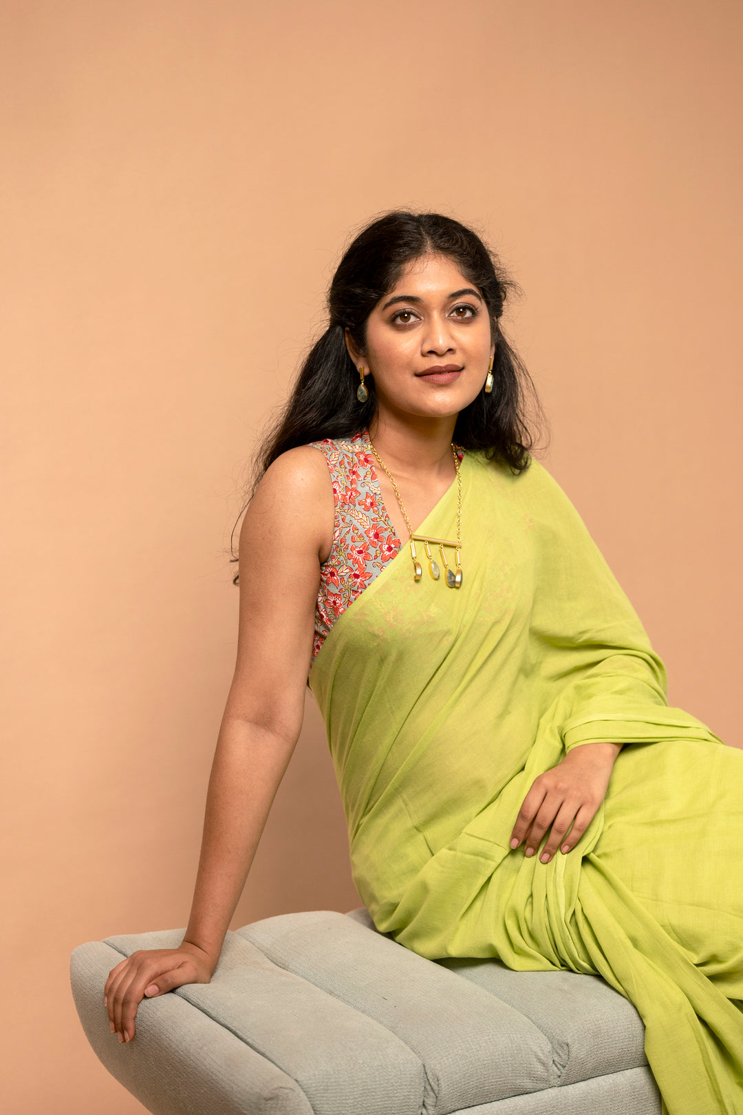 Nandinī | Mul Mul Cotton Saree