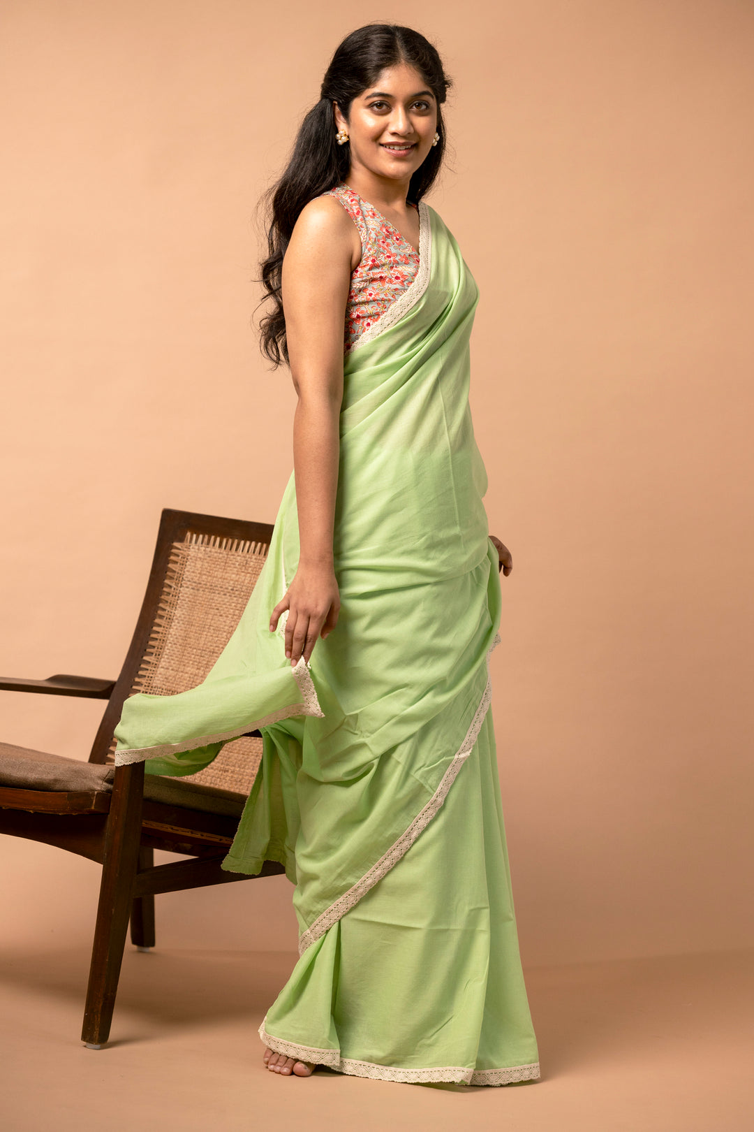 Chāvi | Mul Mul Cotton Saree