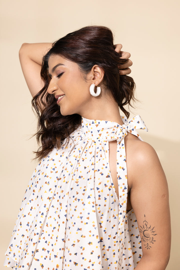 Confetti - Halter Neck Short Top