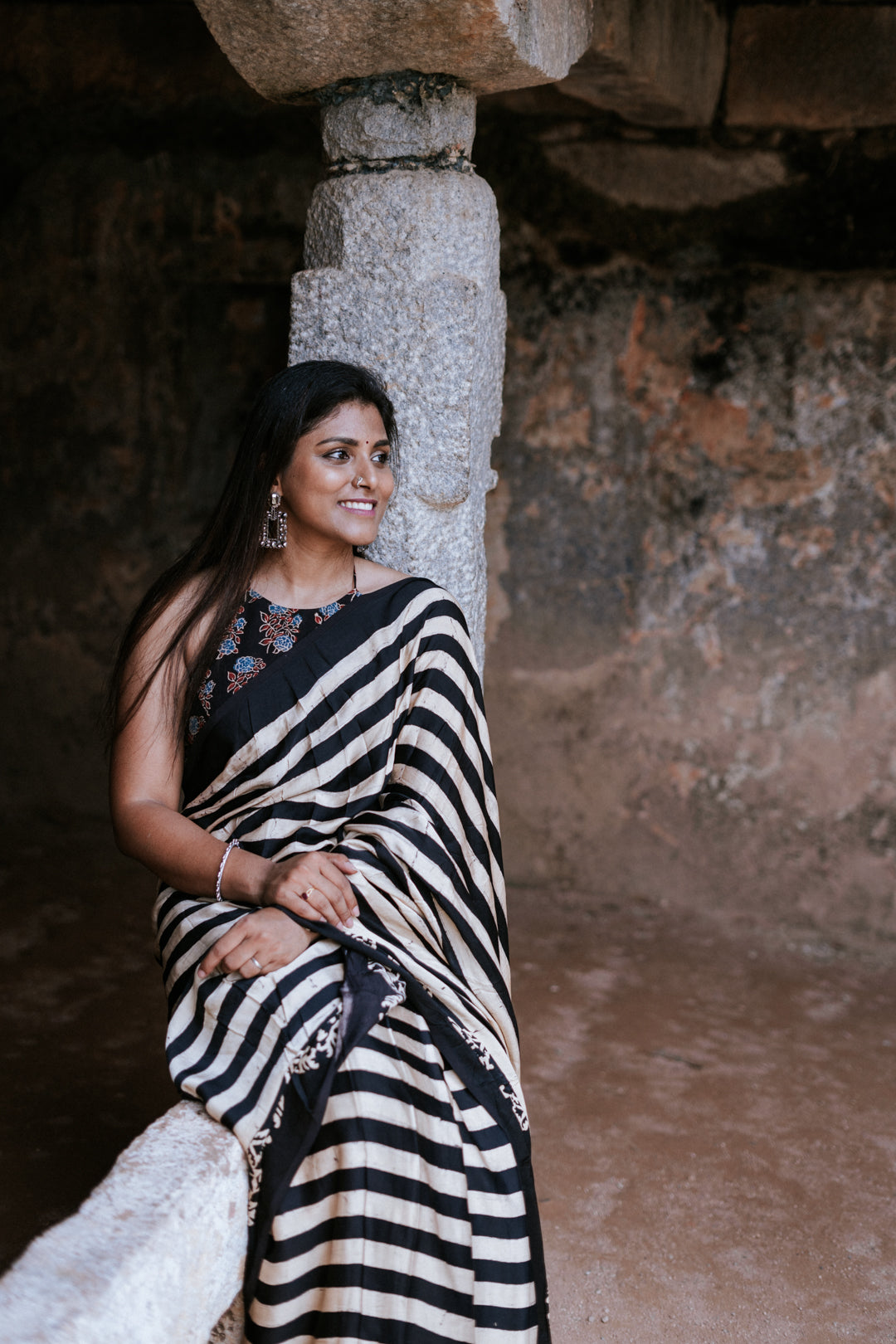 Midnight Memories - Ajrakh Sarees