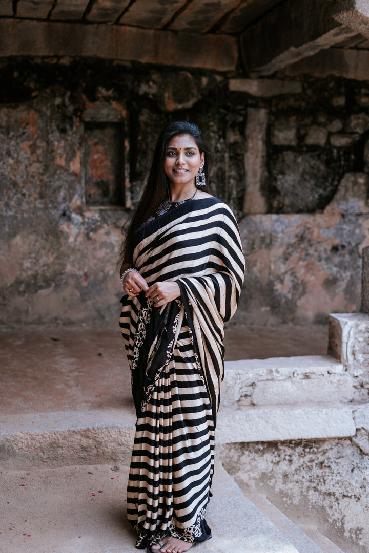 Midnight Memories - Ajrakh Sarees