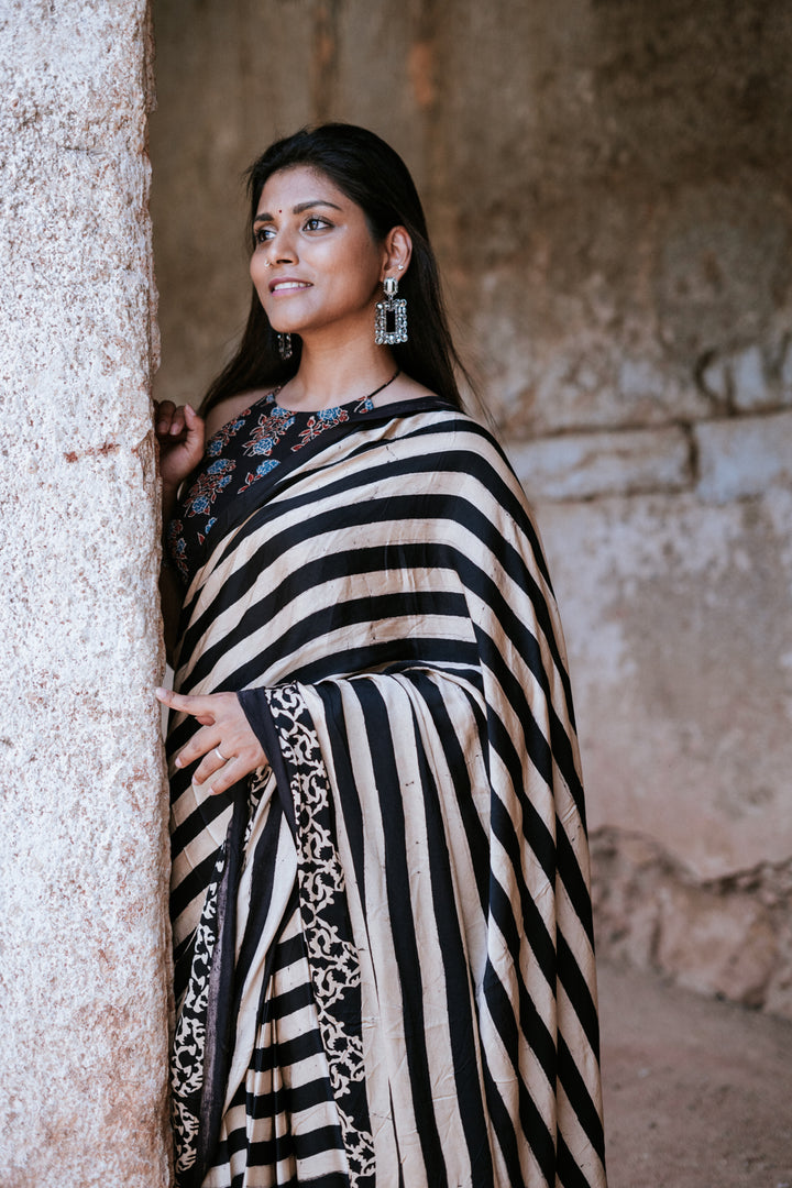 Midnight Memories - Ajrakh Sarees