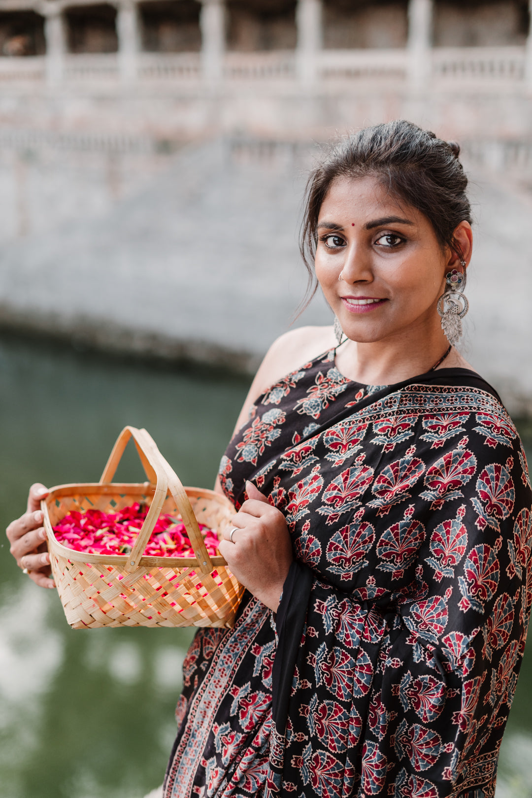 Apsara - Ajrakh Saree