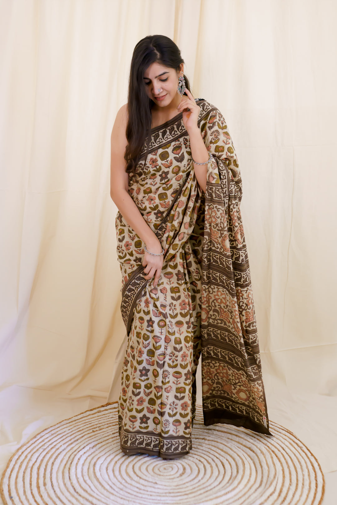 Sepia | Cotton Saree