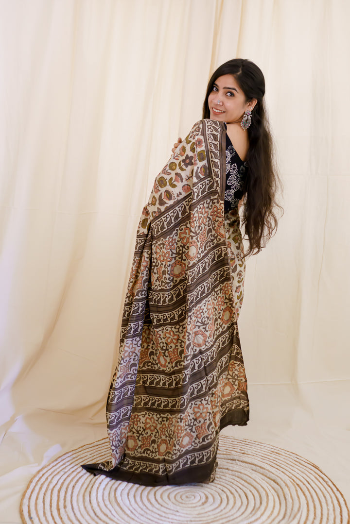 Sepia | Cotton Saree