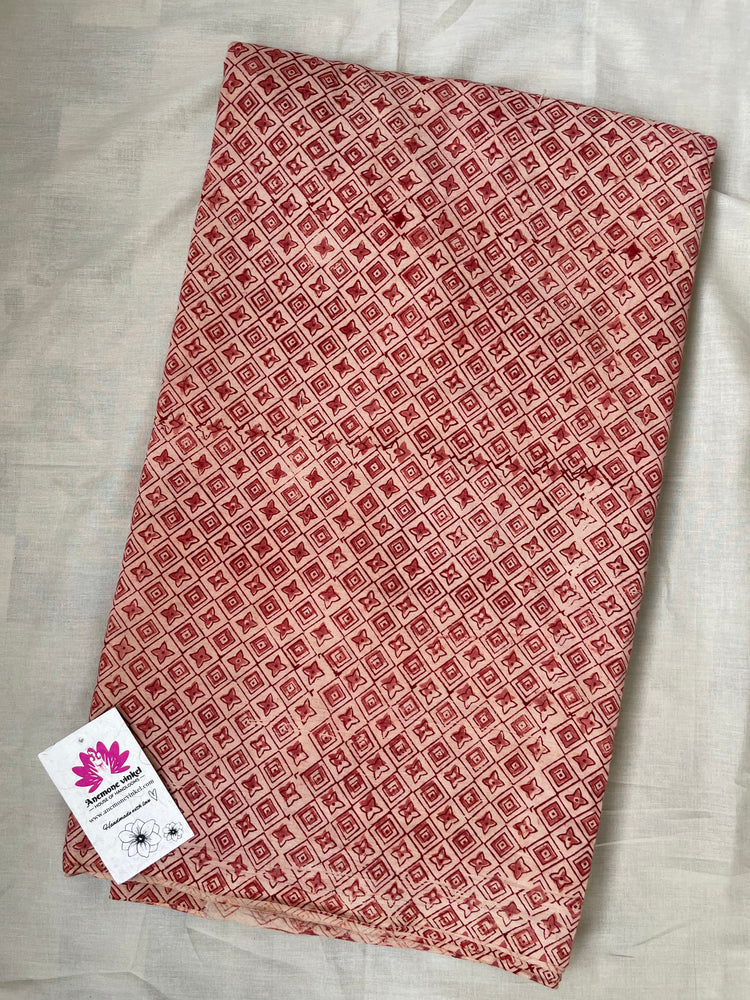 
                  
                    Ruby-Kalamkari Handblock Printed cotton Fabric
                  
                