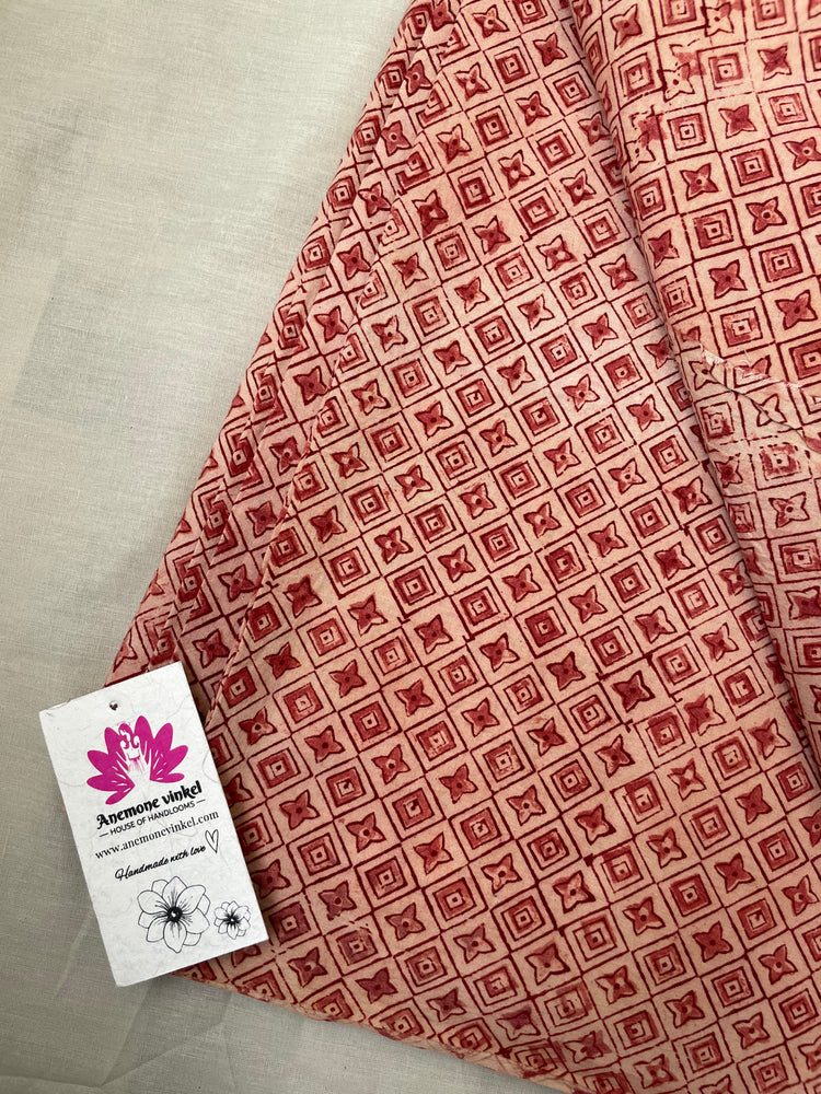 
                  
                    Ruby-Kalamkari Handblock Printed cotton Fabric
                  
                