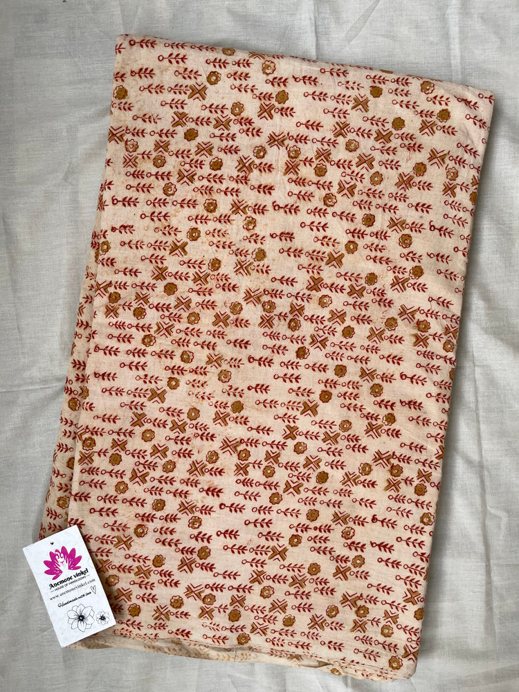 
                  
                    Sunstone-Kalamkari Handblock Printed cotton Fabric
                  
                