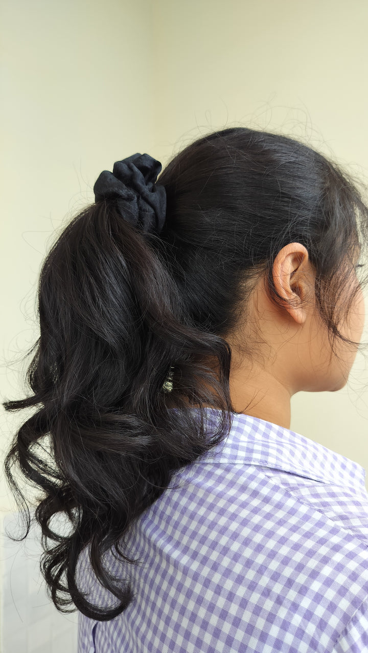 Black Scrunchie- Pack of 3