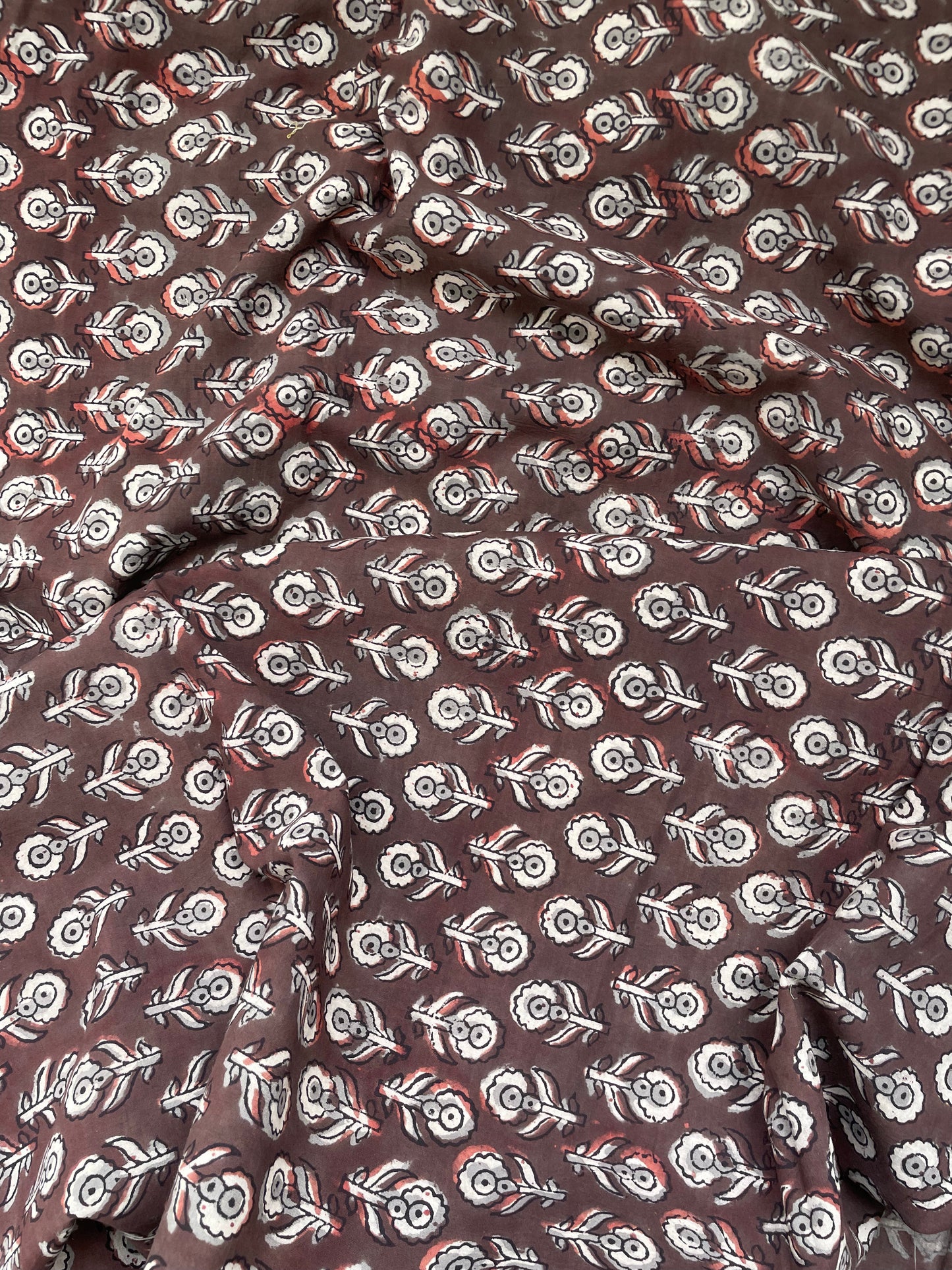 
                  
                    Espresso-Jahota Handblock Printed cotton Fabric
                  
                