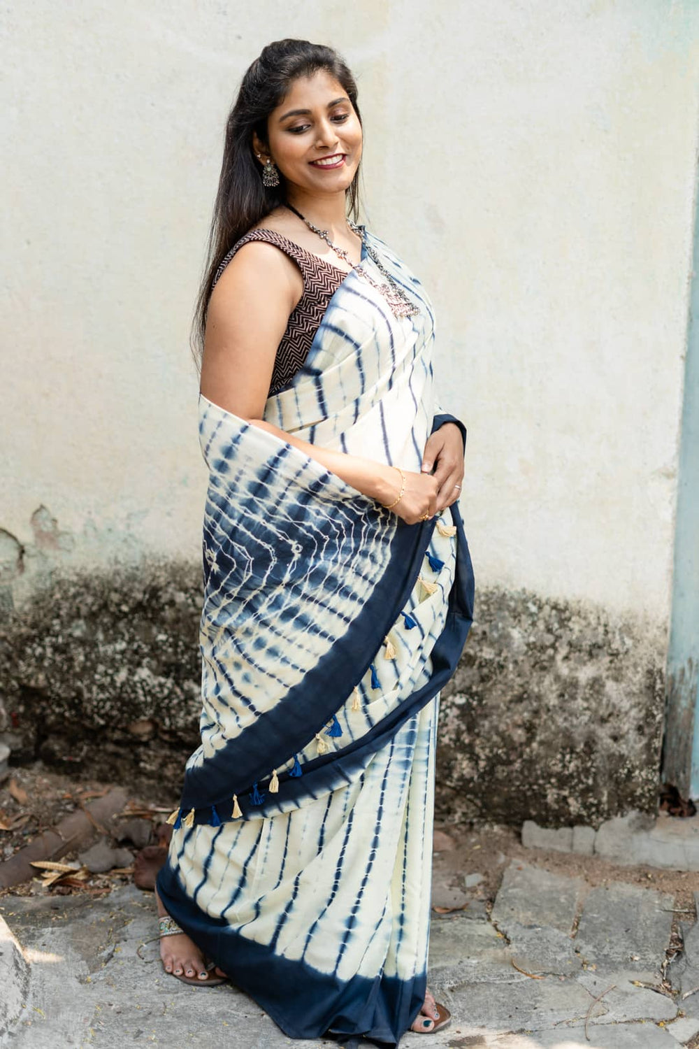 tie and dye saree, handloom saree near me